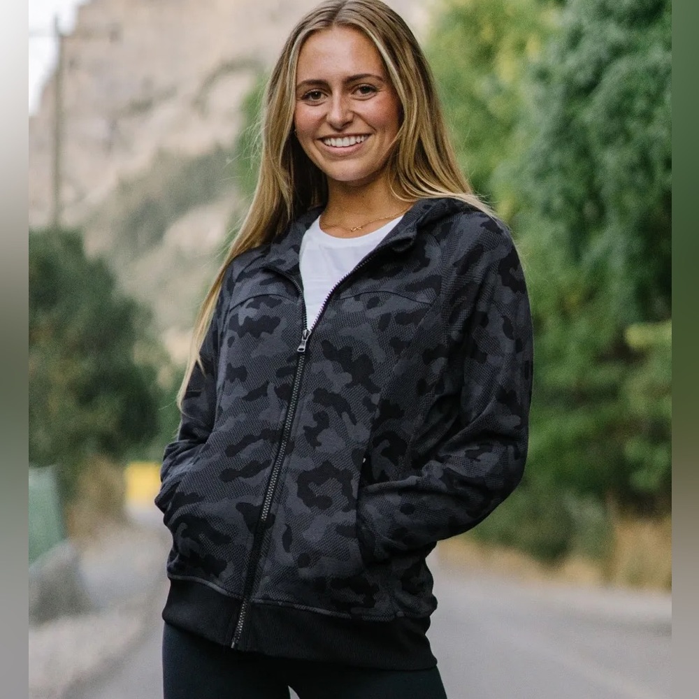 Large Charcoal Camo Pivot Hoodie